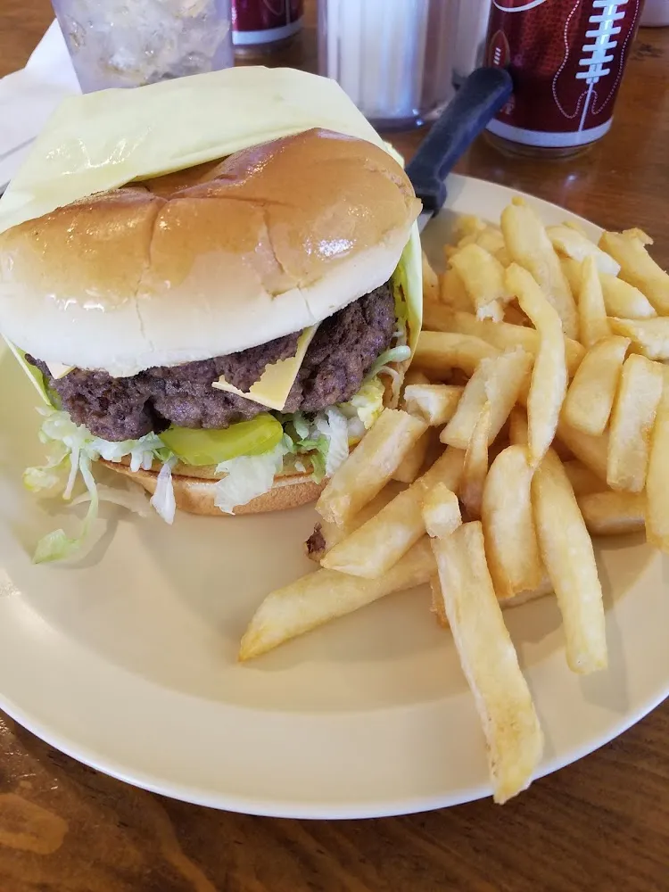 Homemade Double Cheeseburger